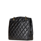 シャネル マトラッセ ココマーク チェーン ショルダーバッグ トートバッグ ブラック ラムスキン レディース CHANEL 【中古】